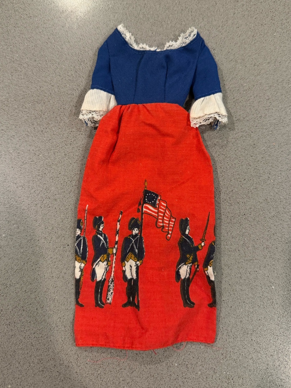 Barbie Vintage Bicentennial Dress in Red White and Blue